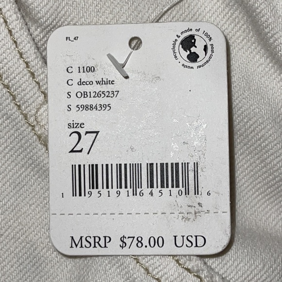 We the Free by Free People White Raw Hem Mid Rise Jean Mini Skirt - Picture 10 of 14